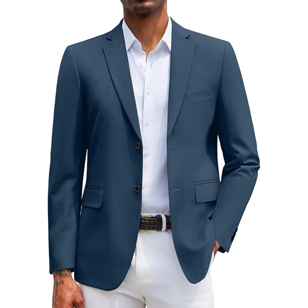 COOFANDY Men's Slim Fit Travel Blazer Suit Jacket - M