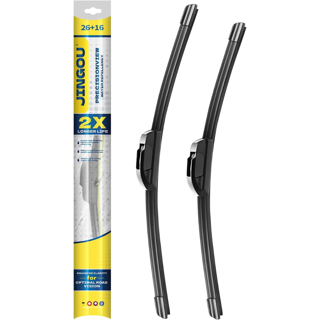 2-Pack 26" + 16" Front Windshield Wiper Blades (Various)