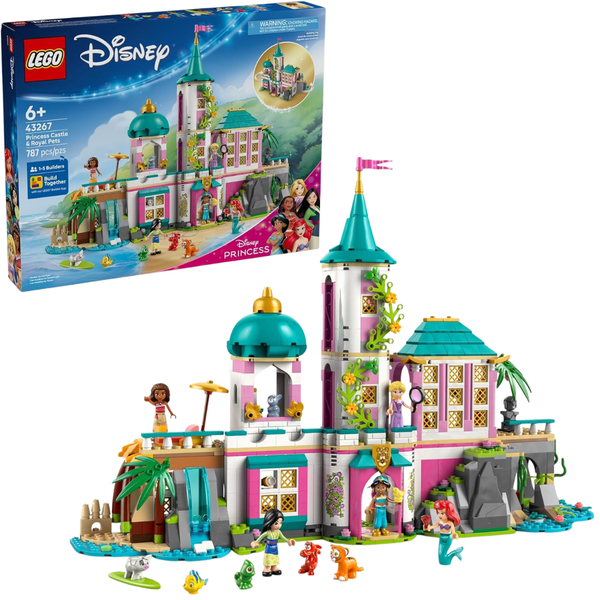 787-Piece LEGO Disney: Disney Princess - Princess Castle & Royal Pets