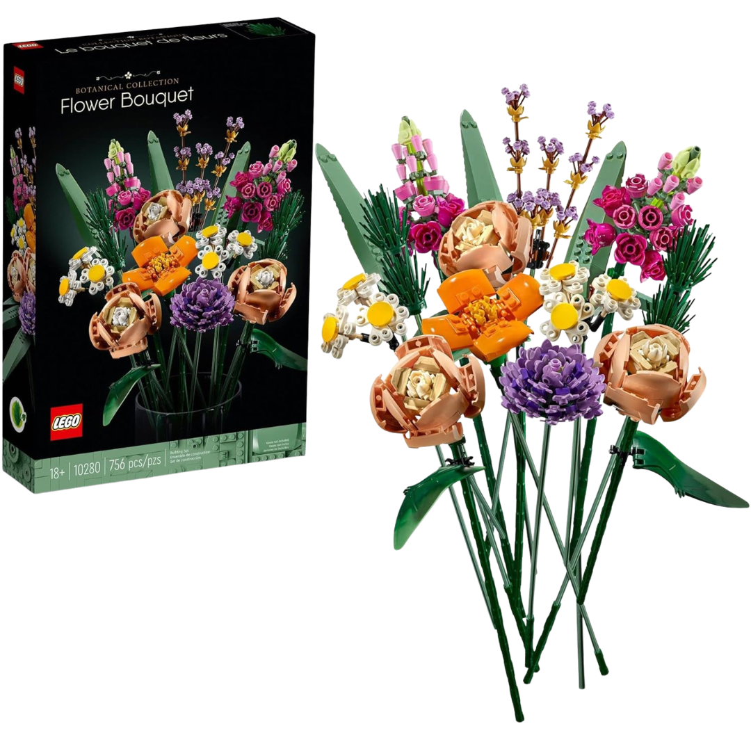 756-Piece LEGO Botanical Flower Bouquet