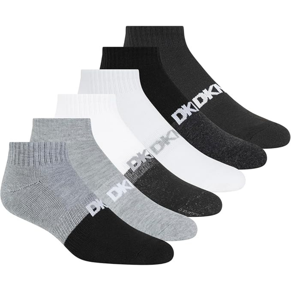 6-Pack Men's Sport Cushion Quarter Crew Socks