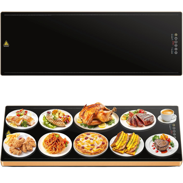 ladate 39" x 14" Electric Warming Tray With 9-Level Temperature