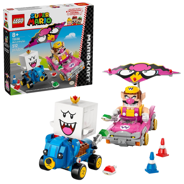 LEGO Super Mario: Mario Kart Wario & King Boo Building Toy
