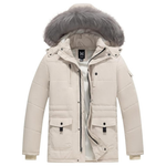 KVE Men's Thickened Padded Heavyweight Parka Jacket