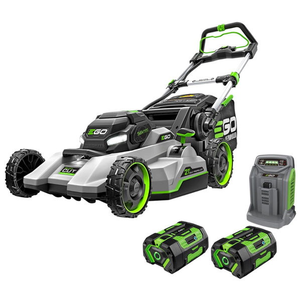 Ego Power+ 56V 21" Brushless Self-Propelled Lawn Mower W/ 2x 6 Ah Batteries