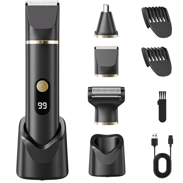 Men's Waterproof Beard & Body Hair Trimmer