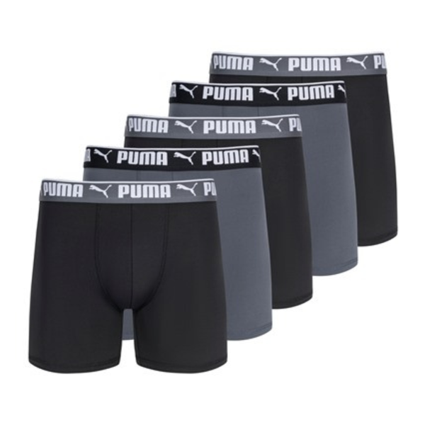 5-Pack PUMA Men's Performance Boxer Briefs (Various)