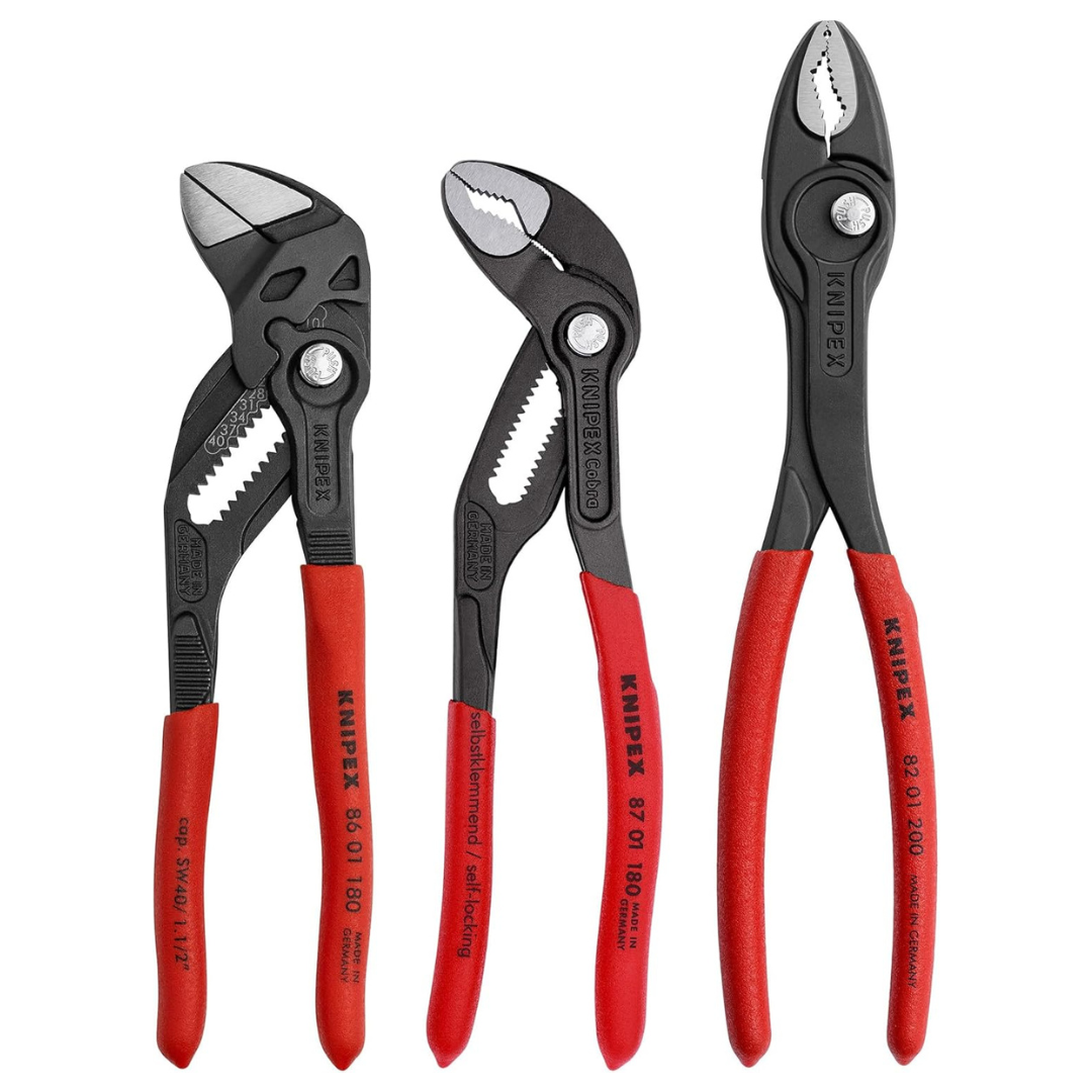 3-Piece KNIPEX Tools 9K 00 80 156 US Top Selling Pliers Set