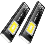 2-Pack Rechoo 3-in-1 Magnetic Rechargeable EDC Flashlight With Clip