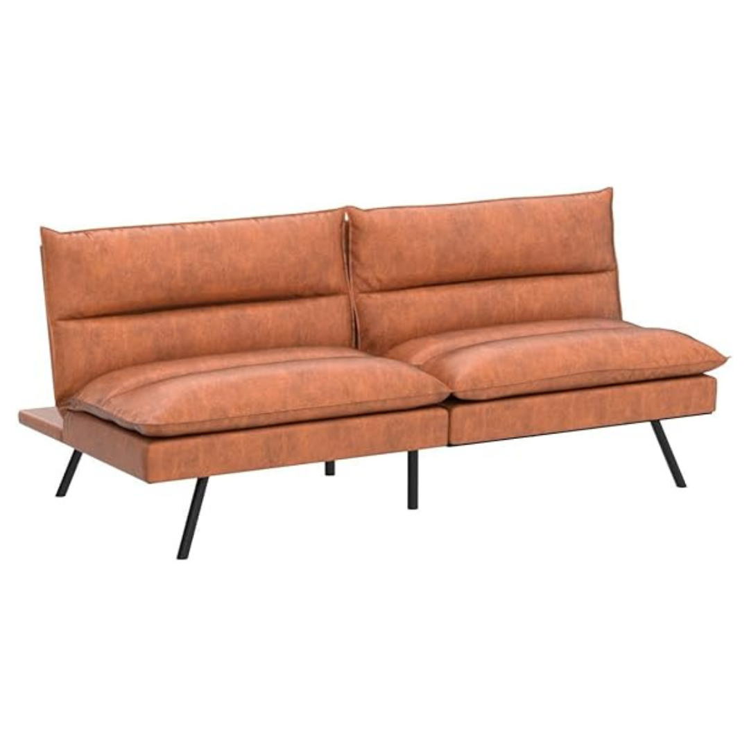 Vyfipt Futon Sofa Bed/Couch,3" Memory Foam Small Splitback Sofa Bed