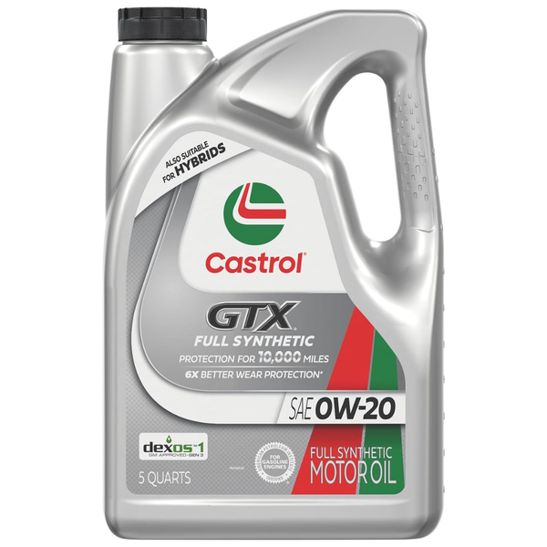 5-Qt Castrol GTX Full Synthetic 0W-20 Motor Oil