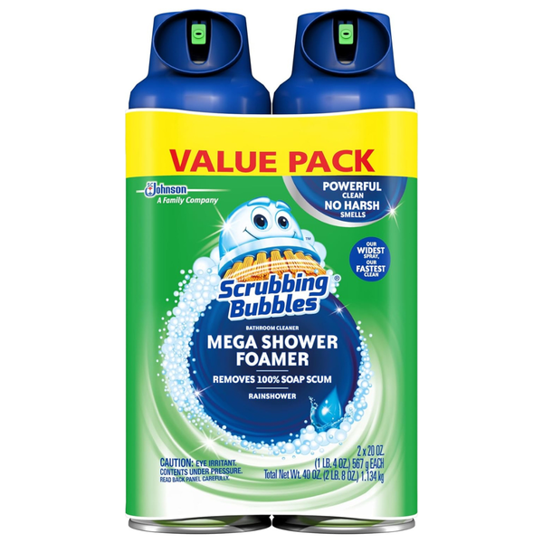 2-Pack 20-Oz Scrubbing Bubbles Mega Bathroom & Shower Foamer Aerosol