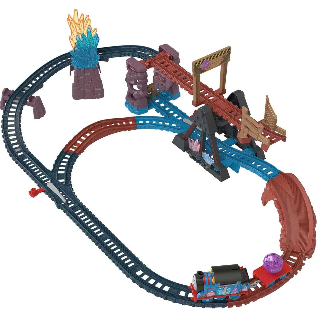 Thomas & Friends Crystal Caves Adventure Motorized Toy Train Set W/ 8-Ft Track