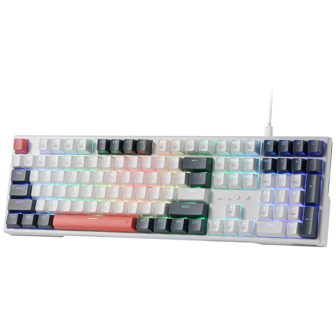 Redragon K668 108-Keys Wired RGB Mechanical Gaming Keyboard