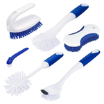 6-Pack Celox Kitchen Scrub Brush Set With Ergonomic Handle