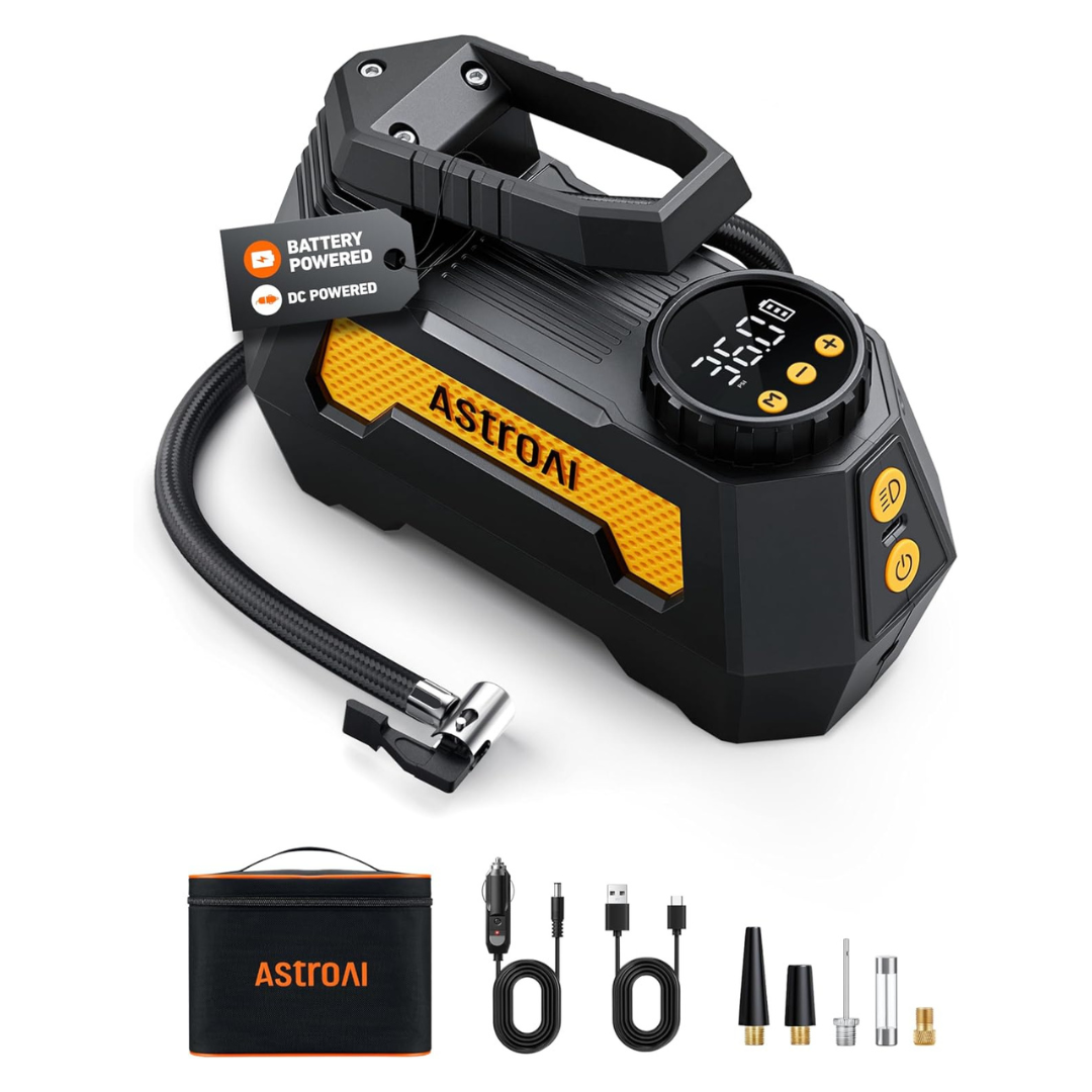 12V DC Portable Tire Inflator Air Compressor