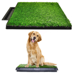 Downtown Pet Supply 20'' x 30'' Portable & Waterproof Dog Grass Pad W/ Tray