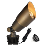 6-Pack Brass Landscape Spotlights With LED Bulb (Bronze)