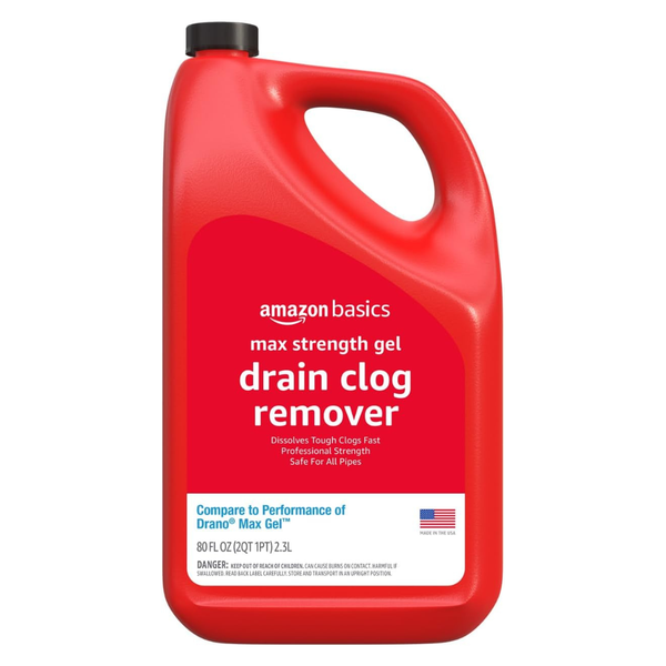 80-Oz Amazon Basics Max Strength Drain Clog Remover Gel
