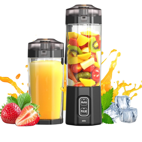 360W Personal Portable Blender With 6 Blades & Lid (3 Colors)