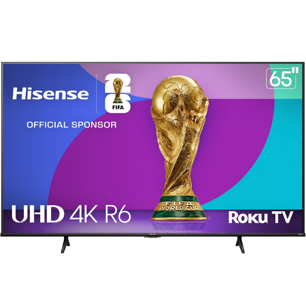 65" Hisense R6 Series 4K Ultra HDR Smart LED Roku TV