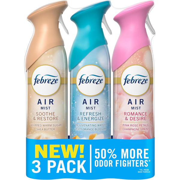3-Pack Febreze Air Freshener Spray (Mood Mix)