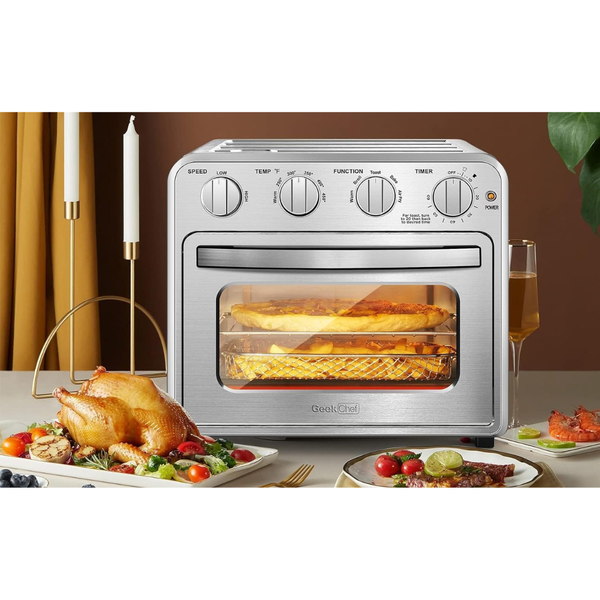 Geek Chef 16QT Stainless Steel Air Fryer Toaster Oven