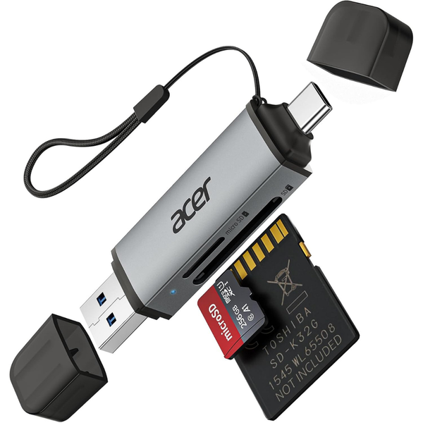 Acer Dual-Slot USB 3.0 Type C To Micro SD Card Adapter