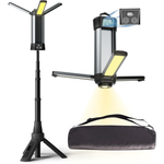 Cordless 3 Page Head Rechargeable Camping Light With Stand