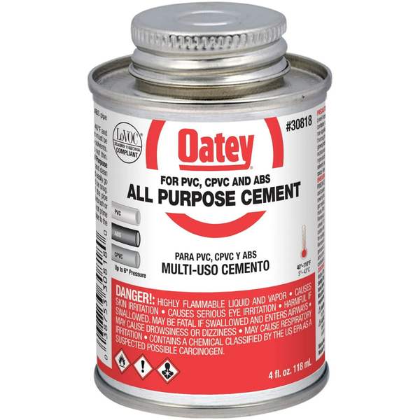 All-Purpose Fast-Setting Medium Bodied Clear Plumbing Cement