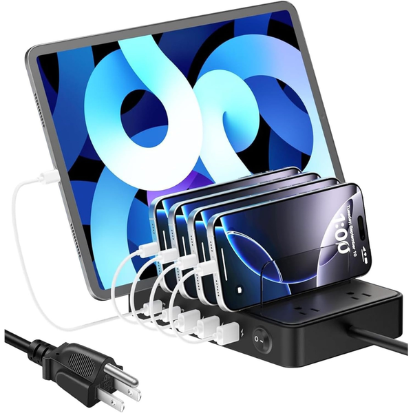 85W 7 Port USB Charger Station Organizer