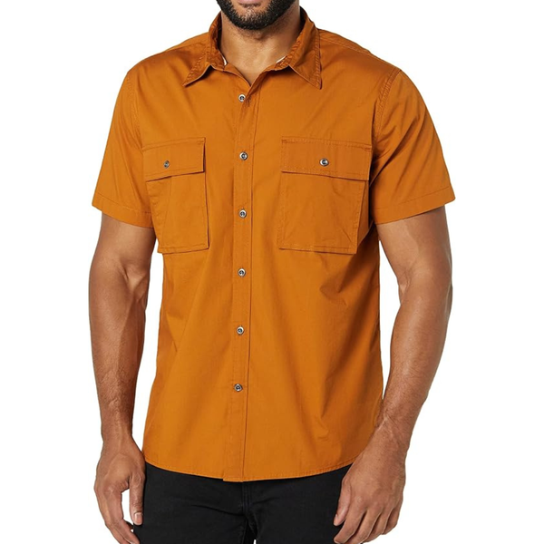 Amazon Essentials Men's Slim-Fit Short-Sleeve Two-Pocket Utility Shirt