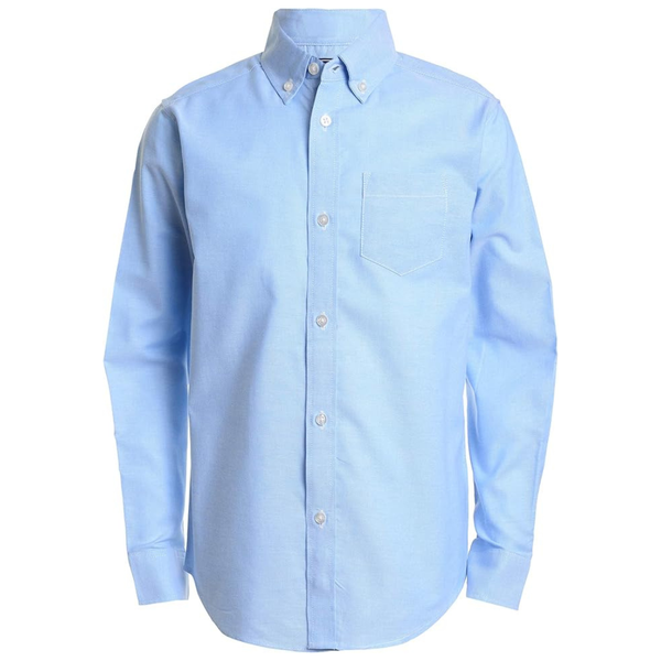 Boy's Solid Button-Down Collared Oxford Shirt