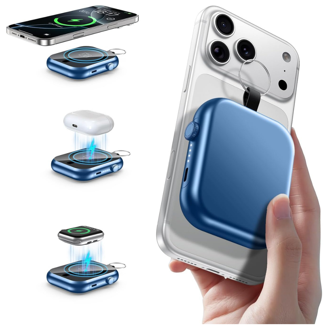 3-in-1 Portable 6000mAh Wireless 22.5W Fast Charging Power Bank