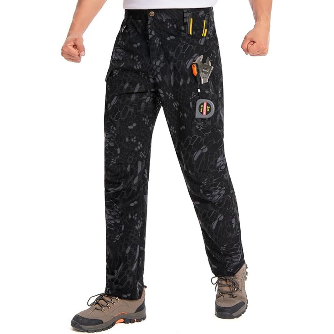 Holure Men's Water Resistant Ripstop Tactical Cargo Pants
