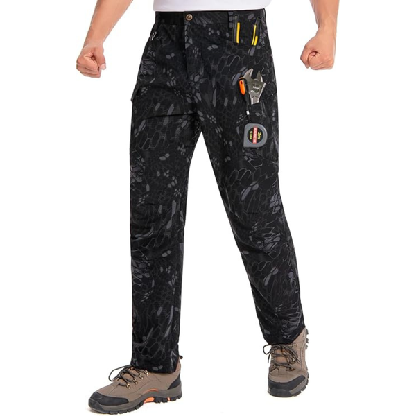 Holure Men's Water Resistant Ripstop Tactical Cargo Pants