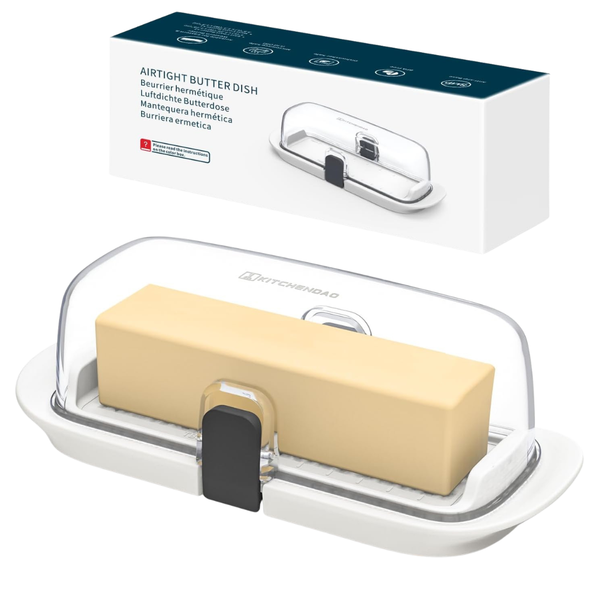 KITCHENDAO One-handed Airtight Butter Dish With Lid