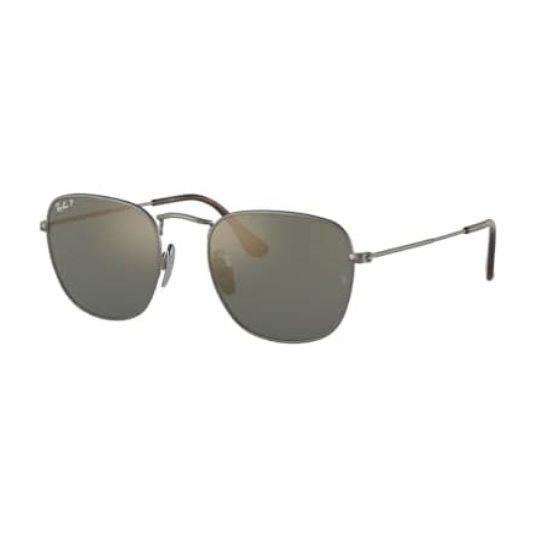 Ray-Ban Men's RB8157 Frank Titanium 48mm Square Sunglasses