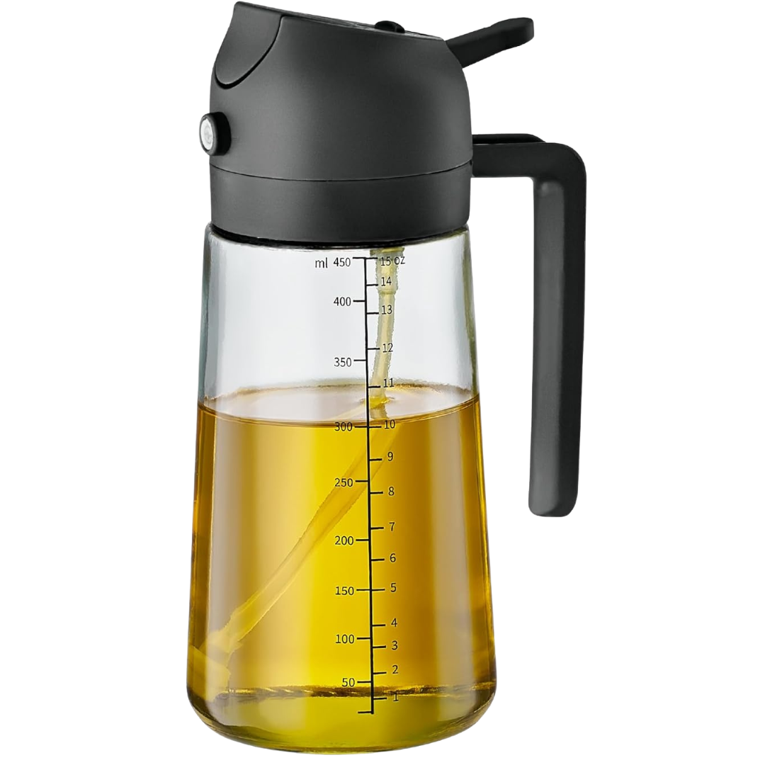 16-Oz Oil Sprayer & Dispenser With Measurement Marks (2 Colors)