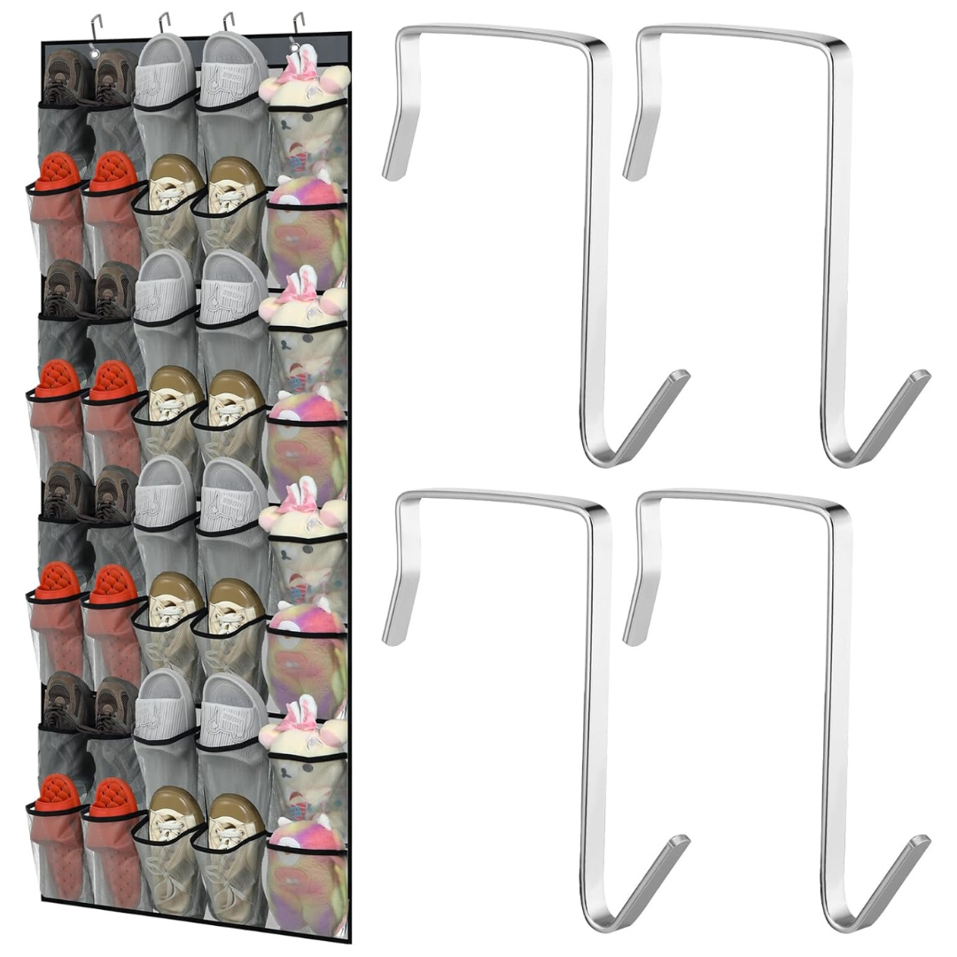 Windyun 40-Pocket Over-the-Door Shoe Organizer