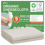 Organic Reusable Cotton Cheesecloth Mesh (36 x 36")