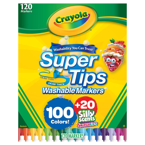 120-Count Crayola Super Tips & Silly Scents Washable Marker Set