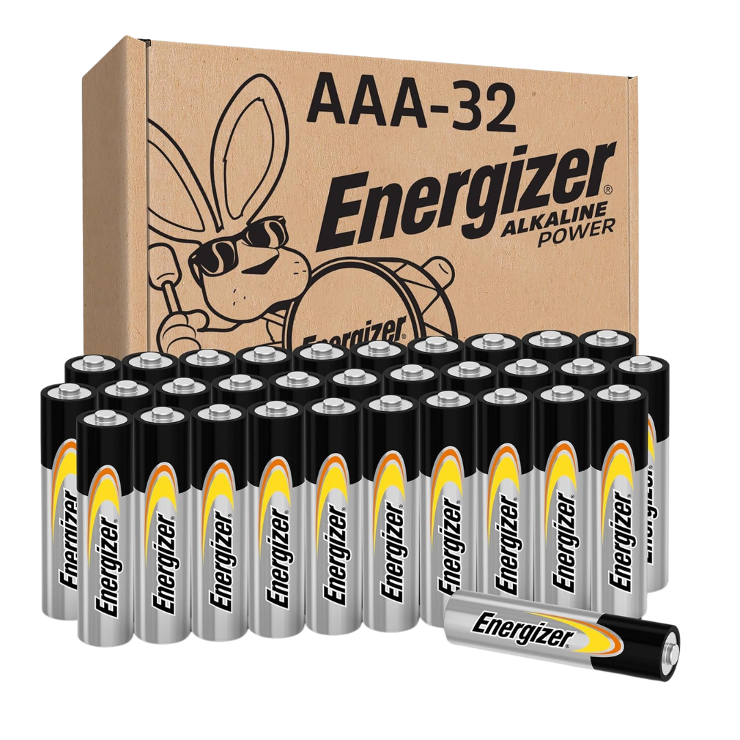 32-Count Energizer AAA Long-Lasting Alkaline Batteries