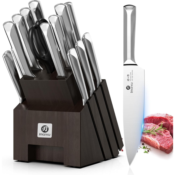 16-Piece High Carbon Japanese Stainless Steel Knife Sets
