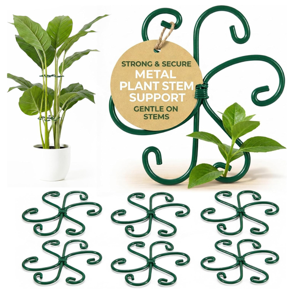 6 Pack Metal Plant Stem Supports