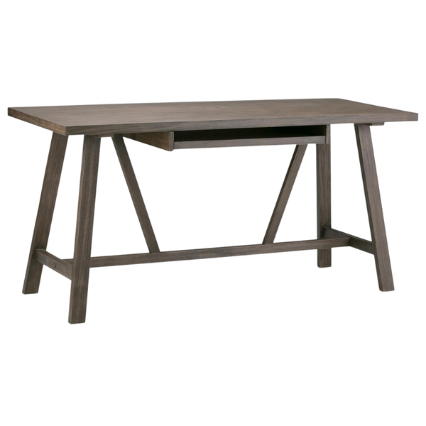 60" Dylan Solid Wood Industrial Writing Desk