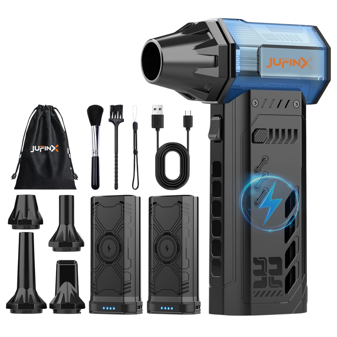 Jufinx x301MAX Electric Compressed Air Duster With 2 Replaceable Batteries