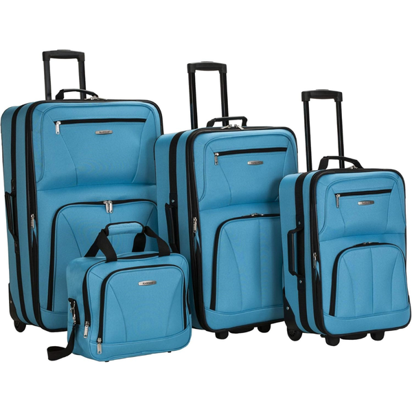 4-Piece Rockland Journey Softside Upright Luggage Set (Various)