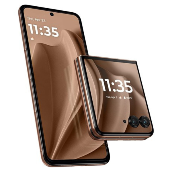 256GB Motorola Razr+ 2025 Unlocked Foldable Smartphone (Pantone Mocha Mousse)