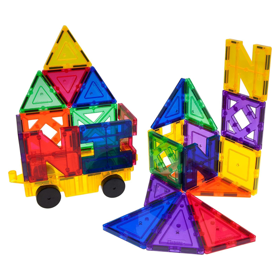 PicassoTiles 3D Magnetic Building Blocks Kit With Felt Tiles